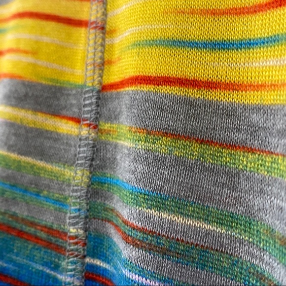 JohnPaulRichard Colorful Striped Tie Front Knit Sweater/Top - Picture 8 of 11